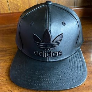 Adidas faux leather Snapback